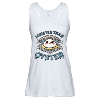 Moister Than An Oyster Funny Shucking Shellfish Seafood Ladies Essential Flowy Tank