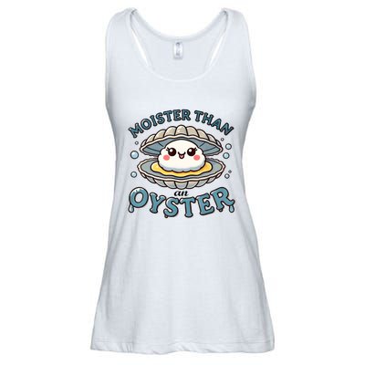 Moister Than An Oyster Funny Shucking Shellfish Seafood Ladies Essential Flowy Tank