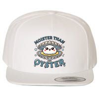 Moister Than An Oyster Funny Shucking Shellfish Seafood Wool Snapback Cap
