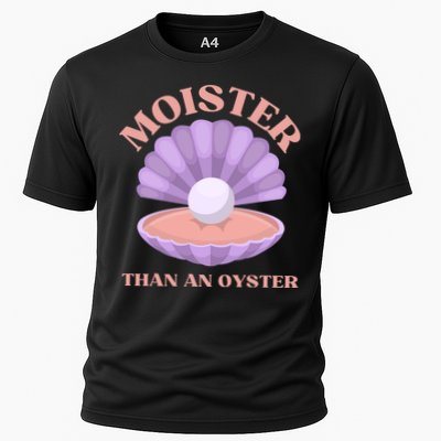 Moister Than An Oyster Shucking Funny Shellfish Shucker Performance Shirt
