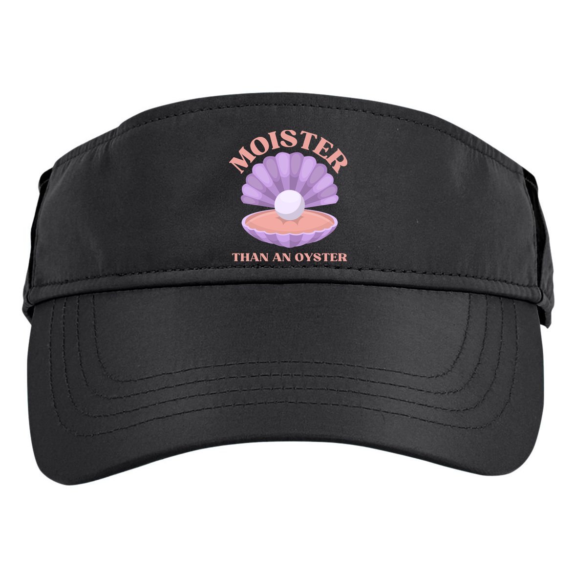 Moister Than An Oyster Shucking Funny Shellfish Shucker Adult Drive Performance Visor