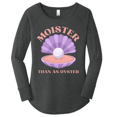 Moister Than An Oyster Shucking Funny Shellfish Shucker Women's Perfect Tri Tunic Long Sleeve Shirt