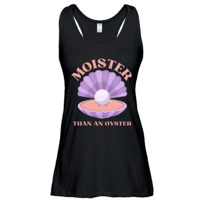 Moister Than An Oyster Shucking Funny Shellfish Shucker Ladies Essential Flowy Tank