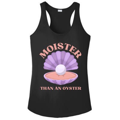Moister Than An Oyster Shucking Funny Shellfish Shucker Ladies PosiCharge Competitor Racerback Tank
