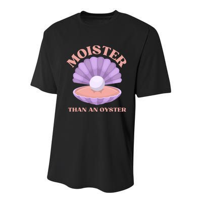 Moister Than An Oyster Shucking Funny Shellfish Shucker Youth Performance Sprint T-Shirt