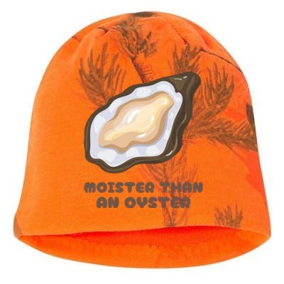 Moister Than An Oyster Shuck Seafood Kati - Camo Knit Beanie