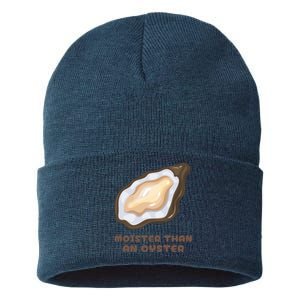 Moister Than An Oyster Shuck Seafood Sustainable Knit Beanie