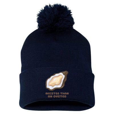 Moister Than An Oyster Shuck Seafood Pom Pom 12in Knit Beanie