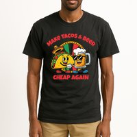 Make Tacos And Beer Cheap Again Funny Political Fiesta Tall T-Shirt