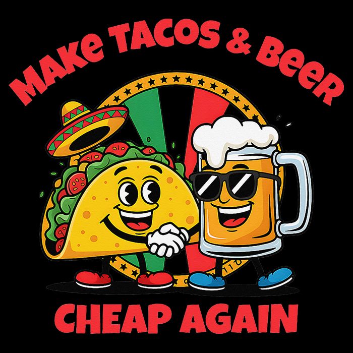 Make Tacos And Beer Cheap Again Funny Political Fiesta 16 in Basic Backpack