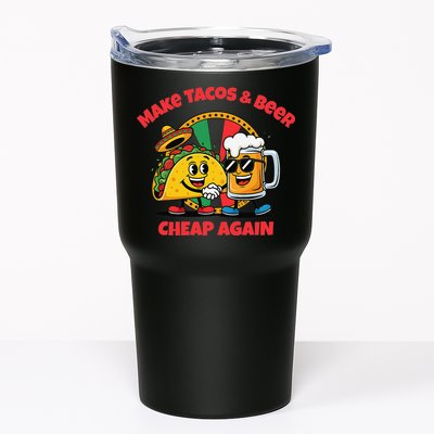Make Tacos And Beer Cheap Again Funny Political Fiesta Tumbler