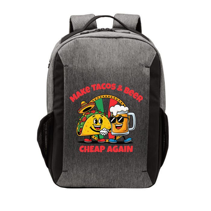 Make Tacos And Beer Cheap Again Funny Political Fiesta Vector Backpack