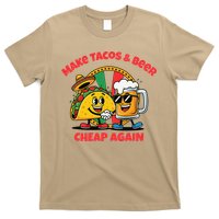 Make Tacos And Beer Cheap Again Funny Political Fiesta T-Shirt