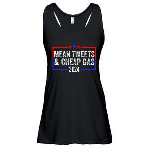 Mean Tweets And Cheap Gas Funny 2024 Pro Trump Ladies Essential Flowy Tank