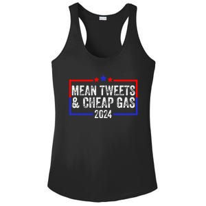 Mean Tweets And Cheap Gas Funny 2024 Pro Trump Ladies PosiCharge Competitor Racerback Tank