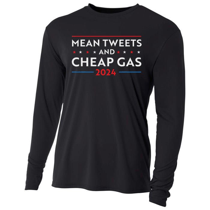 Mean Tweets And Cheap Gas Pro Trump Women Cooling Performance Long Sleeve Crew