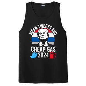 Mean Tweets And Cheap Gas 2024 Donald Trump For President Gift PosiCharge Competitor Tank