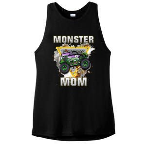 Monster Truck Are My Jam Monster Truck Mom Ladies PosiCharge Tri-Blend Wicking Tank