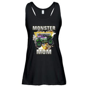 Monster Truck Are My Jam Monster Truck Mom Ladies Essential Flowy Tank