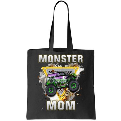 Monster Truck Are My Jam Monster Truck Mom Tote Bag