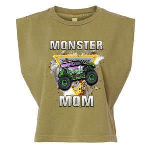 Monster Truck Are My Jam Monster Truck Mom Garment-Dyed Women's Muscle Tee