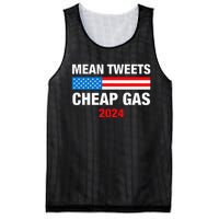 Mean Tweets And Cheap Gas 2024 Support Trump Election Mesh Reversible Basketball Jersey Tank