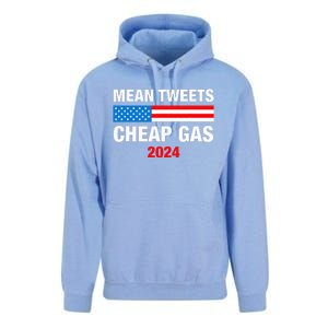 Mean Tweets And Cheap Gas 2024 Support Trump Election Unisex Surf Hoodie