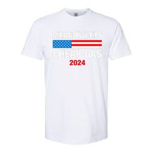 Mean Tweets And Cheap Gas 2024 Support Trump Election Softstyle CVC T-Shirt