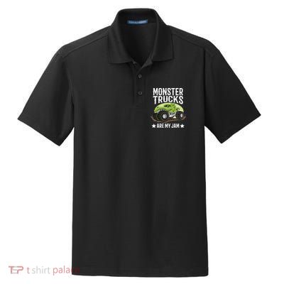 Monster Trucks Are My Jam Montertruck Monster Truck Gift Dry Zone Grid Polo