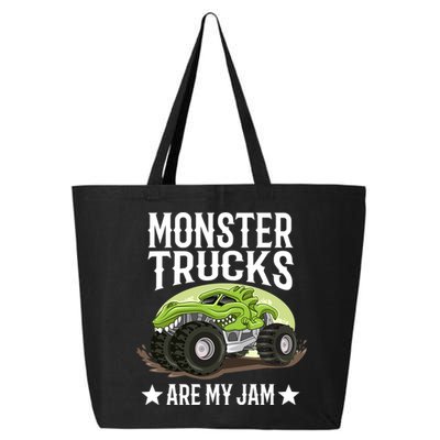 Monster Trucks Are My Jam Montertruck Monster Truck Gift 25L Jumbo Tote