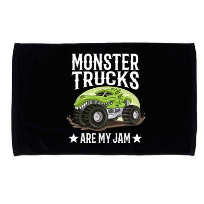 Monster Trucks Are My Jam Montertruck Monster Truck Gift Microfiber Hand Towel