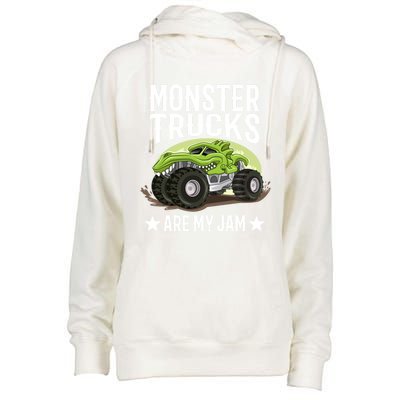 Monster Trucks Are My Jam Montertruck Monster Truck Gift Womens Funnel Neck Pullover Hood