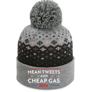 Mean Tweets And Cheap Gas Funny 2024 Pro Trump The Baniff Cuffed Pom Beanie