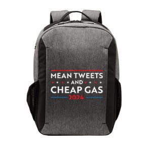 Mean Tweets And Cheap Gas Funny 2024 Pro Trump Vector Backpack