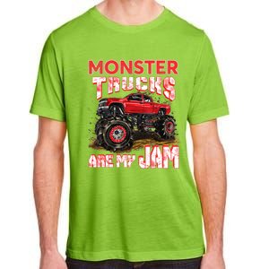 Monster Truck Are My Jam For Monster Truck Lovers Adult ChromaSoft Performance T-Shirt