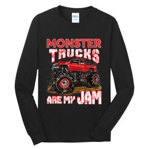 Monster Truck Are My Jam For Monster Truck Lovers Tall Long Sleeve T-Shirt