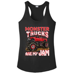 Monster Truck Are My Jam For Monster Truck Lovers Ladies PosiCharge Competitor Racerback Tank