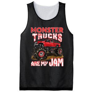 Monster Truck Are My Jam For Monster Truck Lovers Mesh Reversible Basketball Jersey Tank