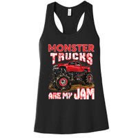 Monster Truck Are My Jam For Monster Truck Lovers Women's Racerback Tank