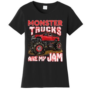 Monster Truck Are My Jam For Monster Truck Lovers Women's T-Shirt