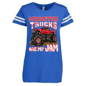 Monster Truck Are My Jam For Monster Truck Lovers Enza Ladies Jersey Football T-Shirt