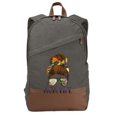 Monster Truck Are My Jam For Monster Truck Lovers Momlife Cotton Canvas Backpack