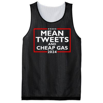 Mean Tweets And Cheap Gas Funny 2024 ProTrump Election Mesh Reversible Basketball Jersey Tank