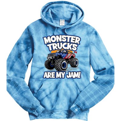 Monster Trucks Are My Jam Tie Dye Hoodie