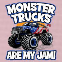 Monster Trucks Are My Jam 25L Jumbo Tote