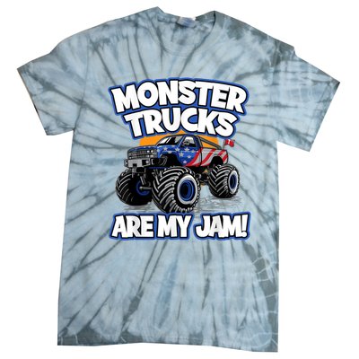 Monster Trucks Are My Jam Tie-Dye T-Shirt