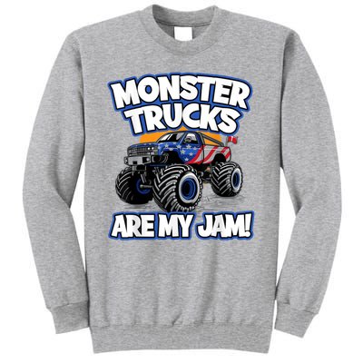 Monster Trucks Are My Jam Tall Sweatshirt