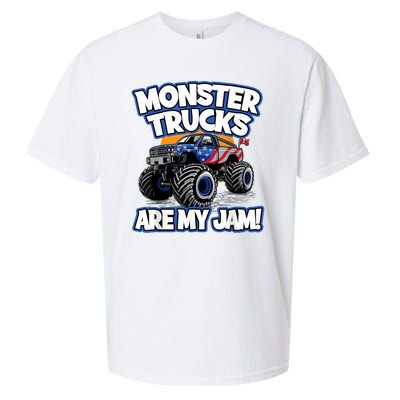 Monster Trucks Are My Jam Sueded Cloud Jersey T-Shirt