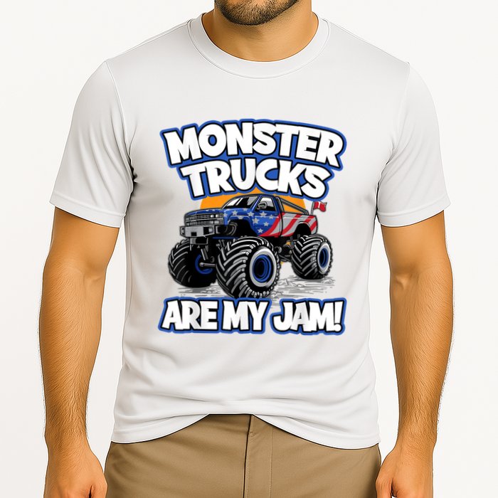 Monster Trucks Are My Jam Cooling Performance Crew T-Shirt