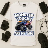 Monster Trucks Are My Jam Cooling Performance Crew T-Shirt